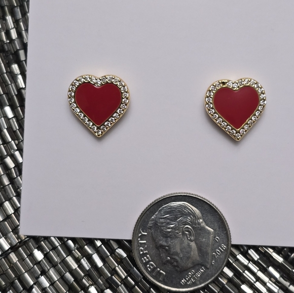 🔥SALE🔥 Kate Spade Take Heart Pendant Necklace & Earrings - Picture 4 of 6